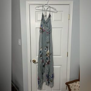 South Moon under - blue floral maxi dress